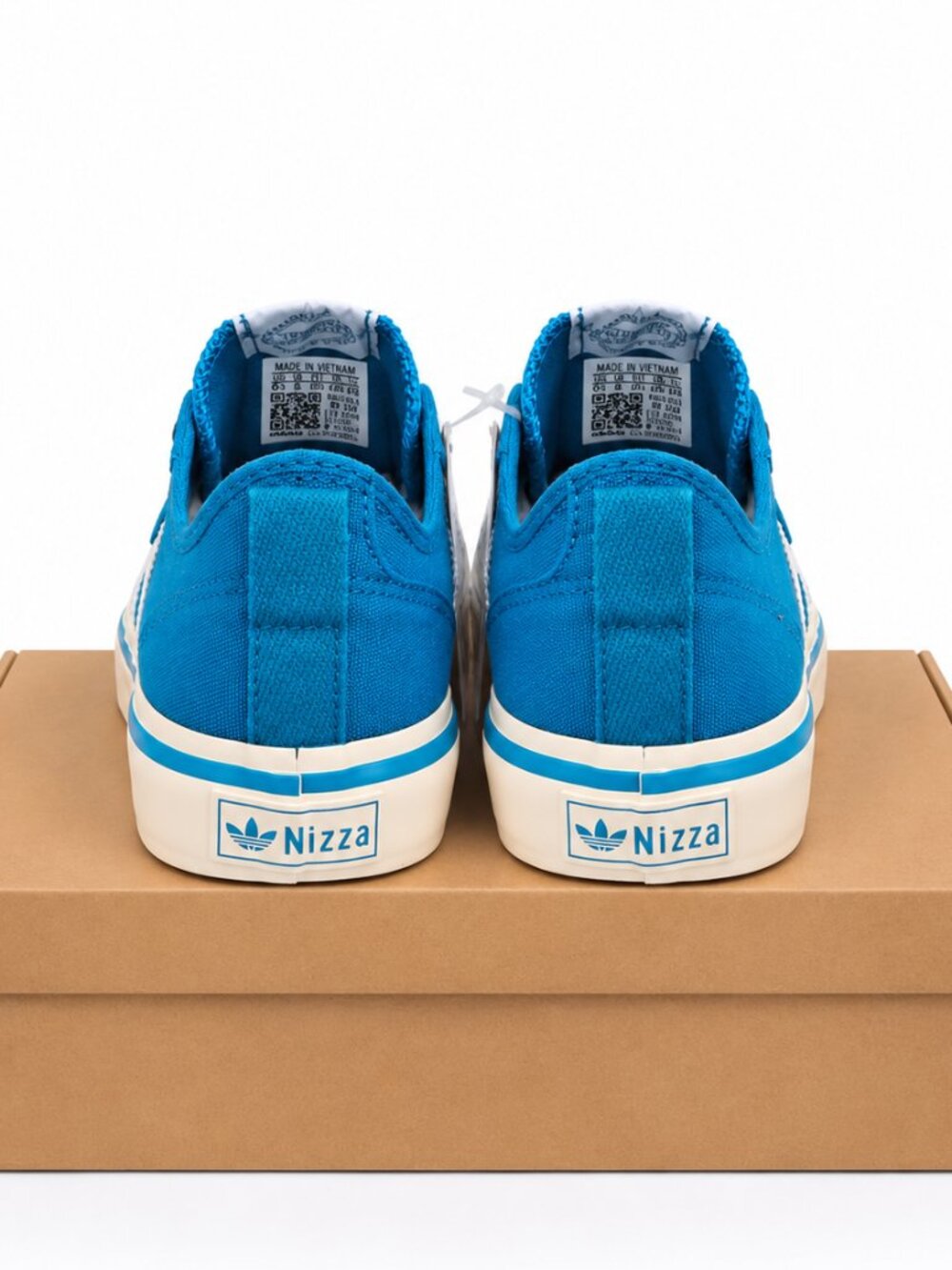 Adidas Originals Nizza RF 74 Blue White Canvas Sneakers HQ8566 Mens 6.5 Women 7 - Picture 5 of 8